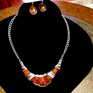 Necklace and Earrings Jewelry Set